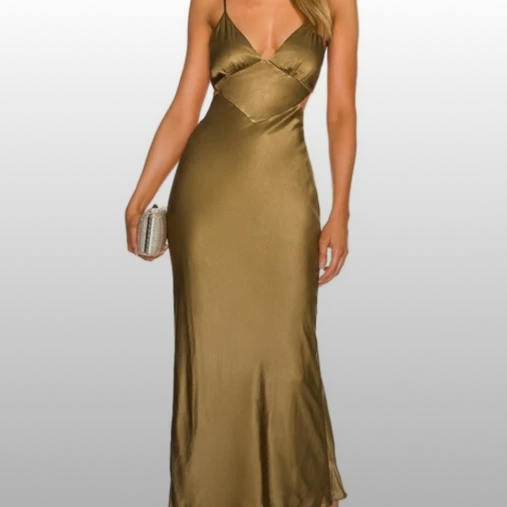 NWOT Shona Joy Gold Dress